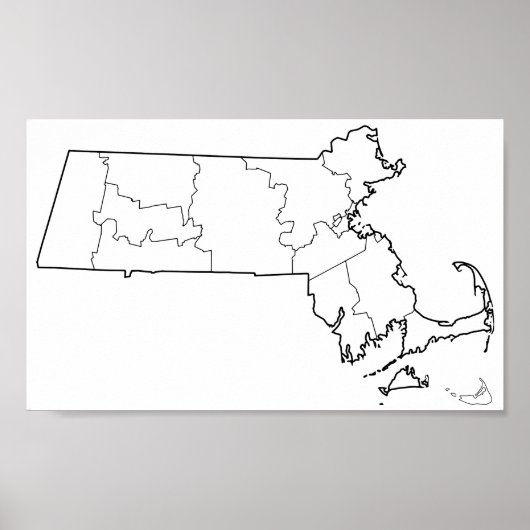 Massachusetts County's Blank overzicht (Voorkant)