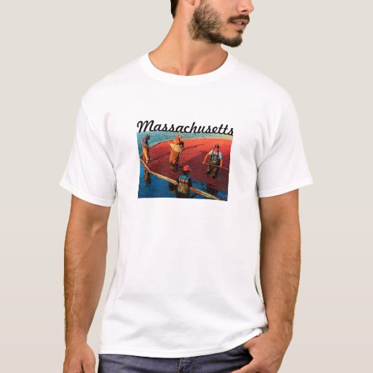 Massachusetts (Cranberry) T-Shirt (Voorkant)