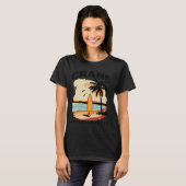 Massachusetts Crane Surfboard Surfen Mannen Vrouwe T-shirt (Voorkant volledig)