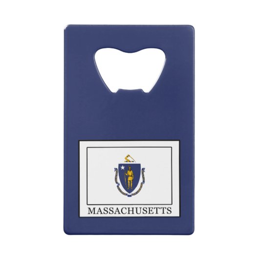 Massachusetts Creditkaart Flessenopener (Voorkant)