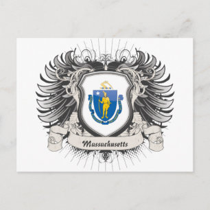 Massachusetts Crest Briefkaart