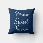 Massachusetts Custom Town Zip Code Pillow Blue Kussen (Achterkant)