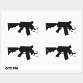 Massachusetts - De Spirit of America AR-variant Rechthoekige Sticker (Vel)