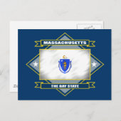 Massachusetts Diamond Briefkaart (Voorkant / Achterkant)