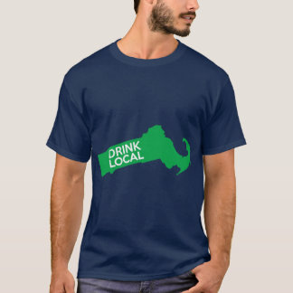 Massachusetts Drink Local MA Groen Oversized T-shirt