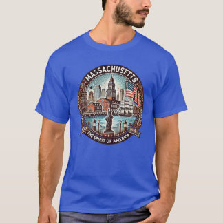 Massachusetts Embodying the Spirit of America T-shirt