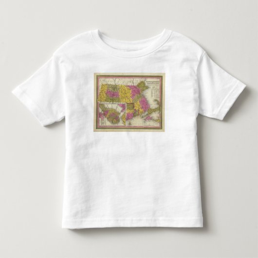 Massachusetts en Rhode Island 2 Kinder Shirts (Voorkant)