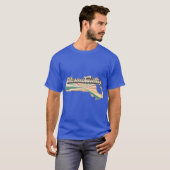 Massachusetts Fan Retro State T-shirt (Voorkant volledig)