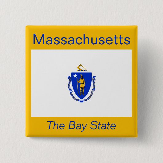 Massachusetts Flag Button (Voorkant)