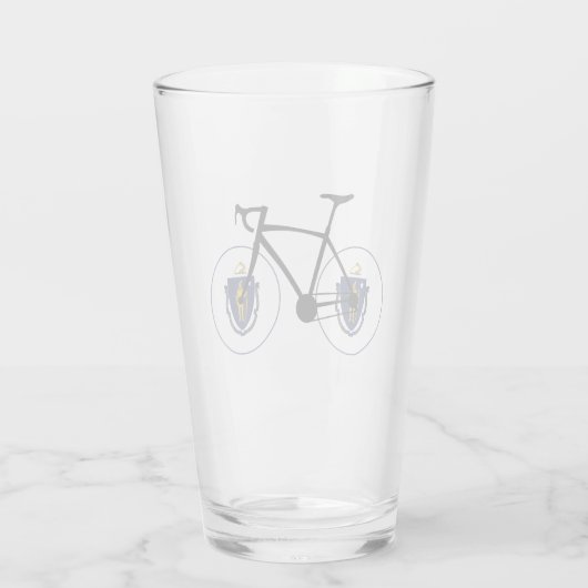 Massachusetts Flag Cycling Glas (Achterkant)