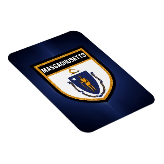 Massachusetts Flag Magneet (Rechterzijde)