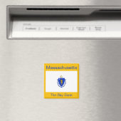 Massachusetts Flag Magnet (Insitu (Vaatwasser))