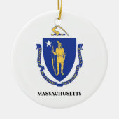 Massachusetts Flag Ornament (MA) (Voorkant)