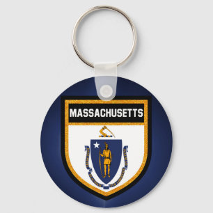 Massachusetts Flag Sleutelhanger