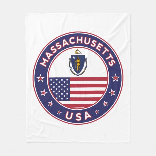 Massachusetts Fleece Deken (Voorkant)