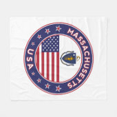 Massachusetts Fleece Deken (Voorkant (Horizontaal))