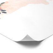 Massachusetts Floral Waterverf State Poster (Hoek)