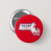 Massachusetts for Trump Pence 2020 Ronde Button 5,7 Cm (Voorkant /achterkant)