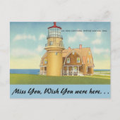 Massachusetts, Gay's vuurtoren Briefkaart (Voorkant)