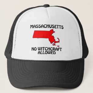 Massachusetts - Geen hekserij toegestaan Trucker Pet