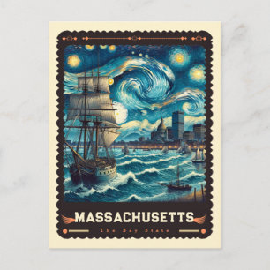 Massachusetts   Geïnspireerd door Vincent Van Gogh Briefkaart