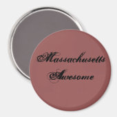 Massachusetts Geweldige Quote Magnet (Voorkant / Achterkant)