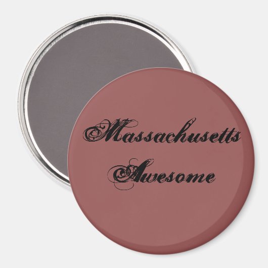 Massachusetts Geweldige Quote Magnet (Voorkant / Achterkant)