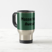 Massachusetts Geweldige Quote Travel Mug Reisbeker (Voorkant links)