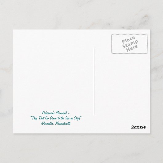 Massachusetts, Gloucester - Briefkaart (Achterkant)