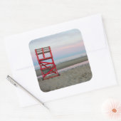 Massachusetts, Gloucester, Good Harbor Beach Vierkante Sticker (Envelop)