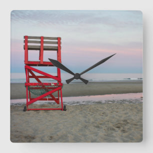 Massachusetts, Gloucester, Good Harbour Beach Vierkante Klok