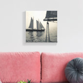 Massachusetts, Gloucester, Schooner Festival 2 Canvas Afdruk (Insitu (Woonkamer))
