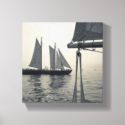 Massachusetts, Gloucester, Schooner Festival 2 Canvas Afdruk (Voorkant)