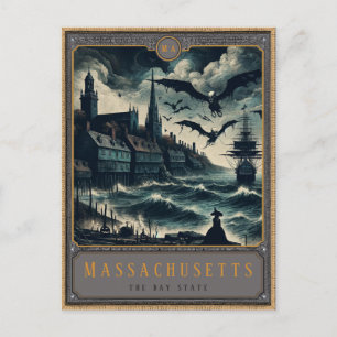 Massachusetts Gotische kunst Briefkaart