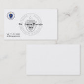 Massachusetts Great Seal Visitekaartje (Voorkant / Achterkant)