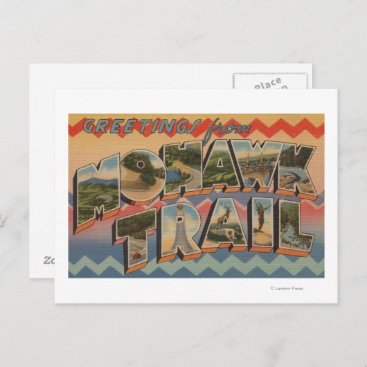 Massachusetts - Groeten uit Mohawk Trail Briefkaart (Voorkant / Achterkant)