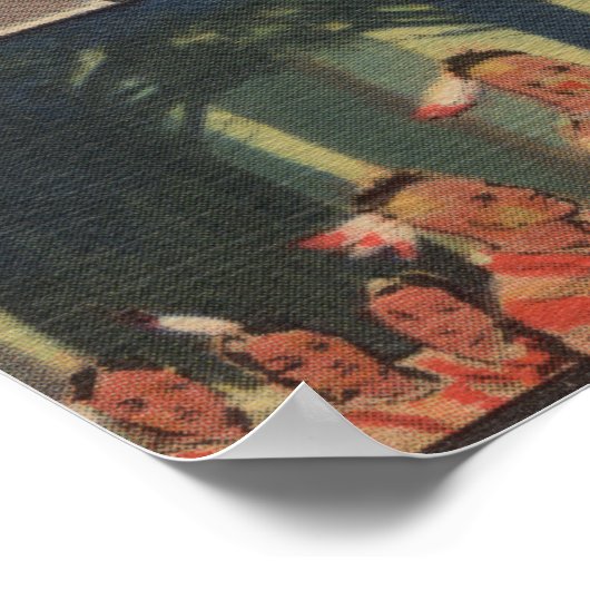 Massachusetts - Groeten uit Mohawk Trail Poster (Hoek)