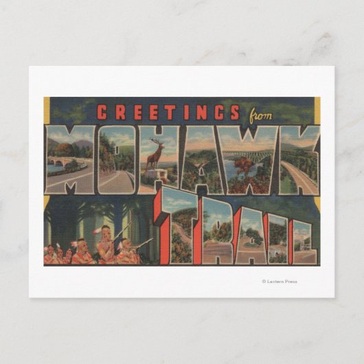 Massachusetts - Groeten van Mohawk Trail 2 Briefkaart (Voorkant)