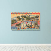 Massachusetts - Groeten van Mohawk Trail 2 Canvas Afdruk (Insitu (Houten vloer))