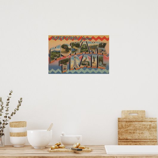 Massachusetts - Groeten van Mohawk Trail 2 Poster (Keuken)