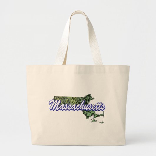 Massachusetts Grote Tote Bag (Voorkant)