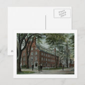 Massachusetts Hall, Vintage van Cambridge Briefkaart (Voorkant / Achterkant)