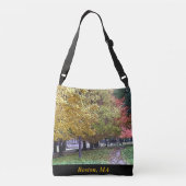 Massachusetts Herfst gebladerte Crossbody Tas (Achterkant)