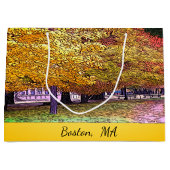 Massachusetts Herfst gebladerte Groot Cadeauzakje (Voorkant)