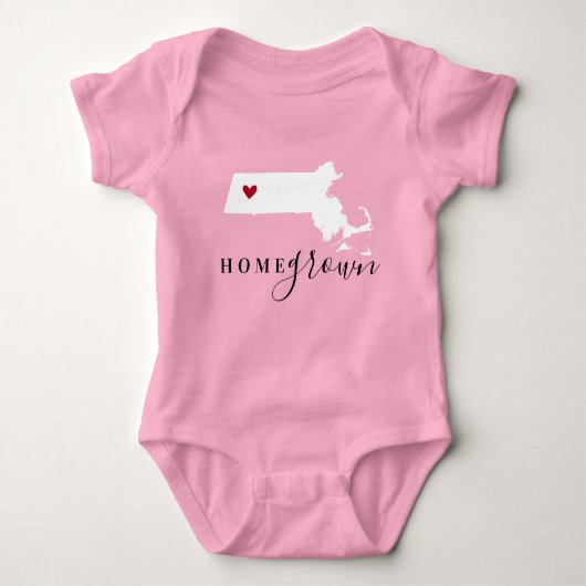 Massachusetts Home Grown State T-shirt (Voorkant)