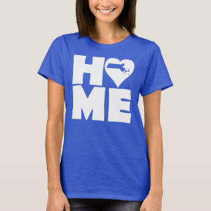 Massachusetts Home Heart State T-shirts