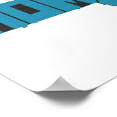 Massachusetts Home State Blue Word Art Poster (Hoek)