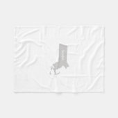 Massachusetts Home State Fleece Deken (Voorkant (Horizontaal))