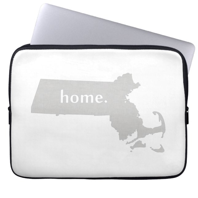 Massachusetts Home State Laptop Sleeve (Voorkant)