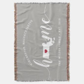 Massachusetts Home State Persoonlijk Deken (Voorkant Verticaal)